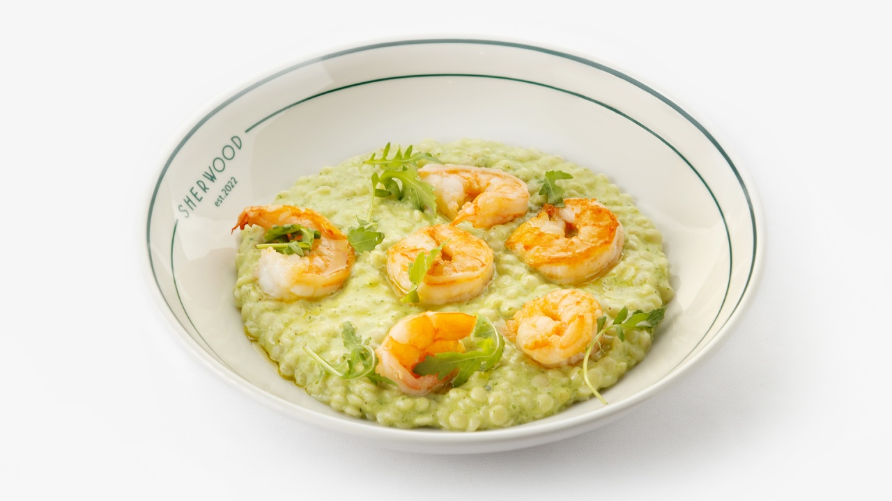 Птитим с тигровыми креветками